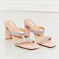 MMShoes Leave A Little Sparkle Rhinestone Block Heel Sandal in Pink
