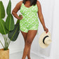 Marina West Swim By The Shore Full Size Two-Piece Swimsuit in Blossom Green
