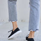 Forever Link Flat Round Toe Lace-Up Sneakers