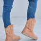 Forever Link Rhinestone Furry Flat Boots