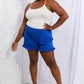 Culture Code Relaxed Aura Full Size Ruffle Trim Shorts in Royal