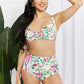 Marina West Swim Take A Dip Twist High-Rise Bikini in Cream