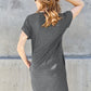 Basic Bae Full Size Round Neck Short Sleeve Dress with Pockets