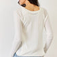 J.NNA Fitted Long Sleeve Cutout Top
