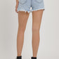 RISEN Full Size High Rise Rhinestone Strap Embellished Denim Shorts