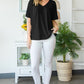 Heimish Full Size V-Neck Short Sleeve T-Shirt