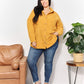 HEYSON Full Size Oversized Corduroy  Button-Down Tunic Shirt with Bust Pocket