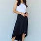 Ninexis First Choice High Waisted Flare Maxi Skirt in Black