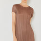 Marina West Swim Pleated Cap Sleeve A-Line Dress