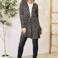 Heimish Full Size Printed Open Front Cardigan