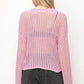 HYFVE Openwork Ribbed Long Sleeve Knit Top