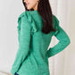Double Take Ruffle Shoulder Long Sleeve T-Shirt