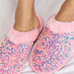 Forever Link Sequin Plush Round Toe Slippers