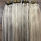 Clip In Human Hair Extensions Balayage Ombre Blonde Black Hairpins 7pcs 120g Double Weft 100% Machine Remy