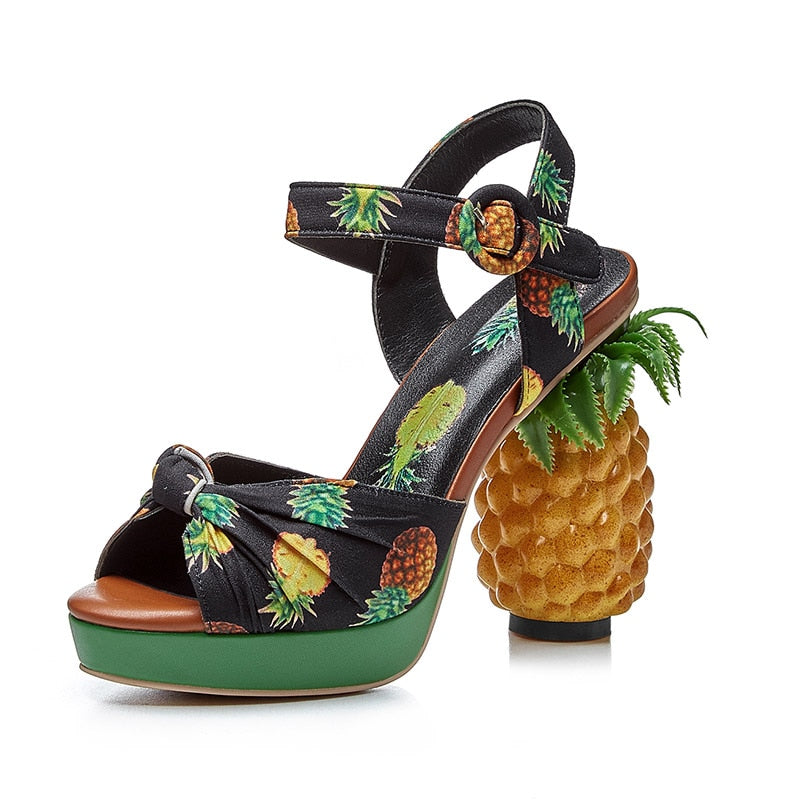 pineapple high heels