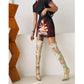 Embroidery Pointed Toe Over-The-Knee Crystal Stiletto Boots
