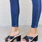 Weeboo Cherish The Moments Contrast Platform Sandals in Black