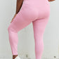 Zenana Fit For You Full Size High Waist Active Leggings in Light Rose