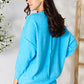Zenana Round Neck Long Sleeve Sweater with Pocket