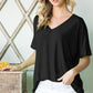 Heimish Full Size V-Neck Short Sleeve T-Shirt