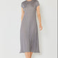 Marina West Swim Pleated Cap Sleeve A-Line Dress