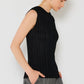 Marina West Swim Pleated Sleeveless Crewneck Tank