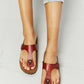 MMShoes Drift Away T-Strap Flip-Flop in Red
