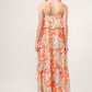 And The Why Floral Ruffled Tiered Maxi Cami Dress