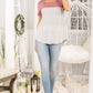 Heimish Color Block Striped Round Neck Short Sleeve T-Shirt