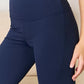 Kimberly C Full Size Wide Waistband Slit Flare Pants