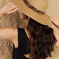 Fame Wild One Leopard Ribbon Straw Hat
