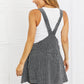 White Birch To The Park Full Size Overall Dress in Black