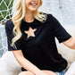 BiBi Star Cutout Short Sleeve T-Shirt