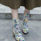 Floral Gem Cage Ankle Boots
