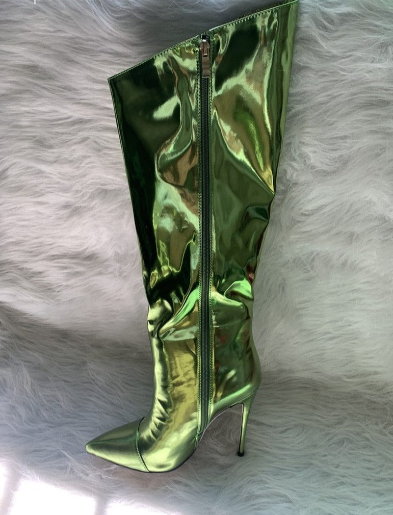 Knee High Boots Pointed Toe